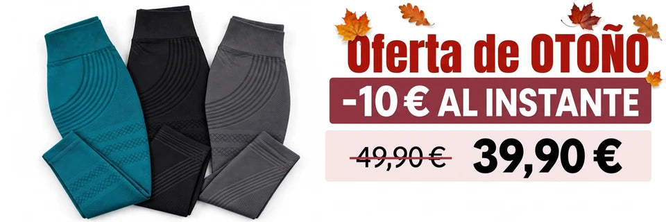 Oferta de OTOÑO: −10 € AL INSTANTE. Leggings sin bolsillos a 39,90 € en lugar de 49,90 €.